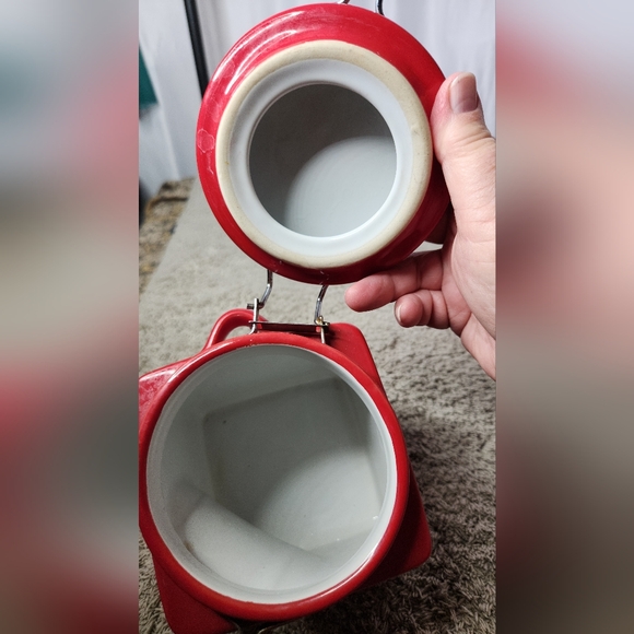 3 Red Kitchen Canisters - Picture 10 of 16